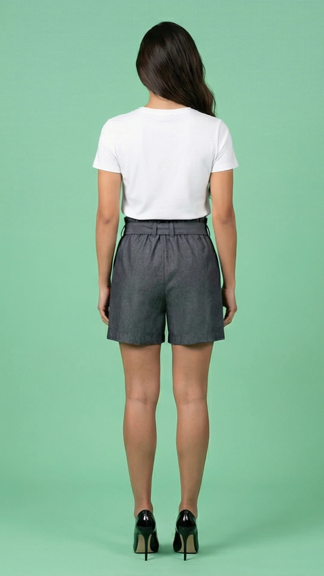 Short con Pretina Ajustable y Tirantes en Michigan Gris – Short Versátil - imagen 3