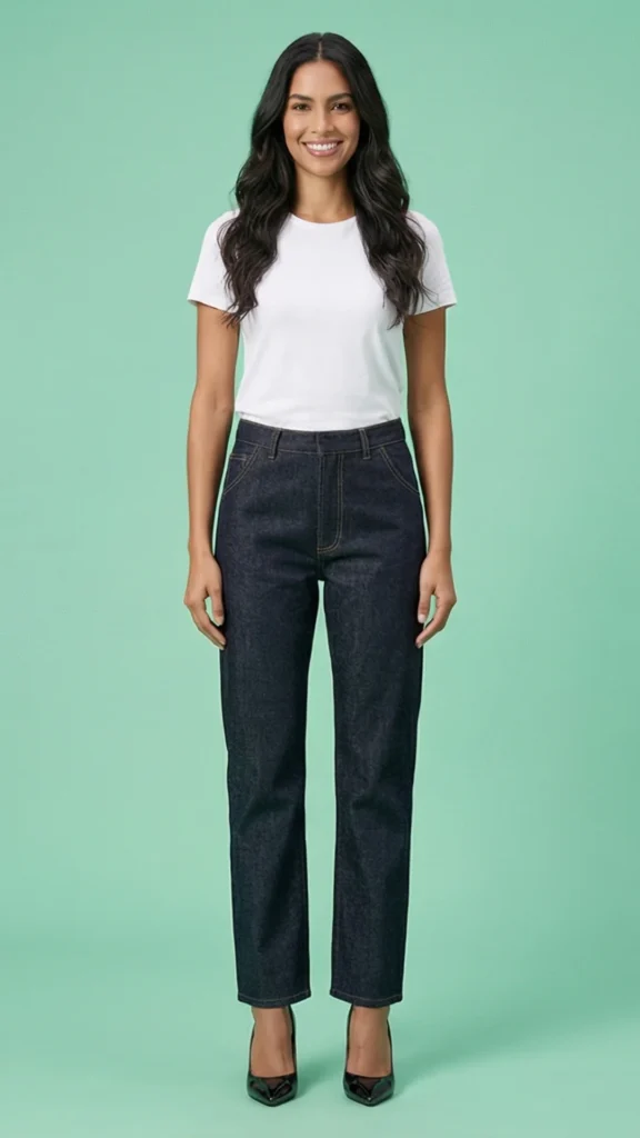 Jean Clásico para Mujer en Denim Premium – Pantalón de Mezclilla Elegante