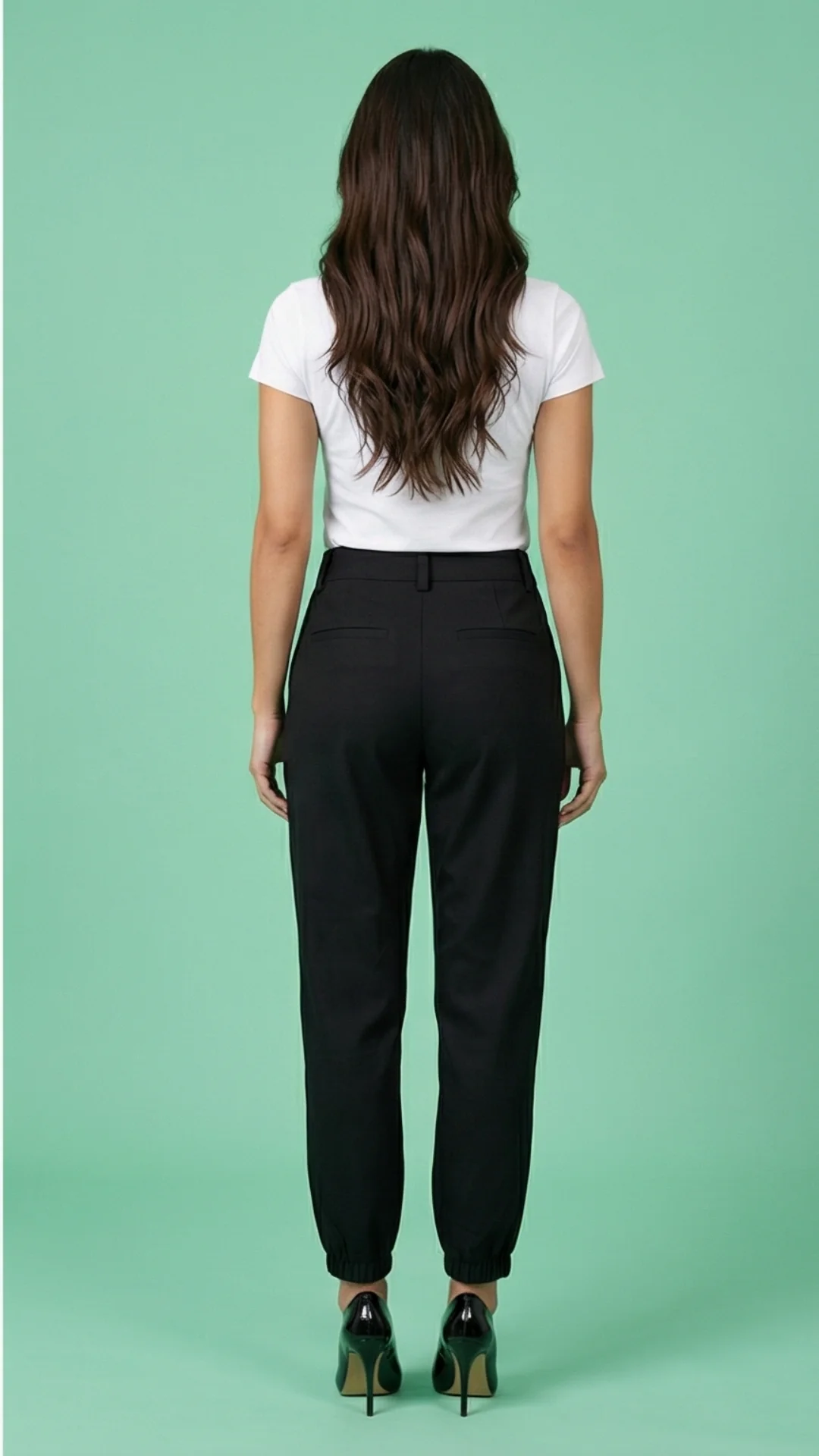 Jogger Elegante con Pinzas en Denim – Pantalón Casual Chic para Mujer - imagen 3