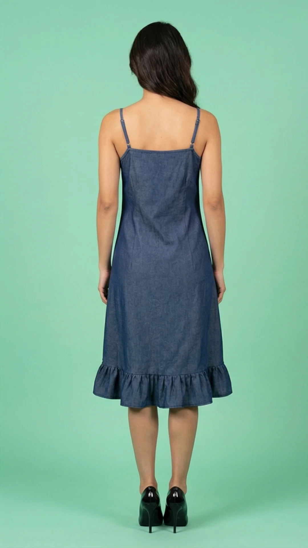Vestido con Boleros en Denim Chambray - imagen 3
